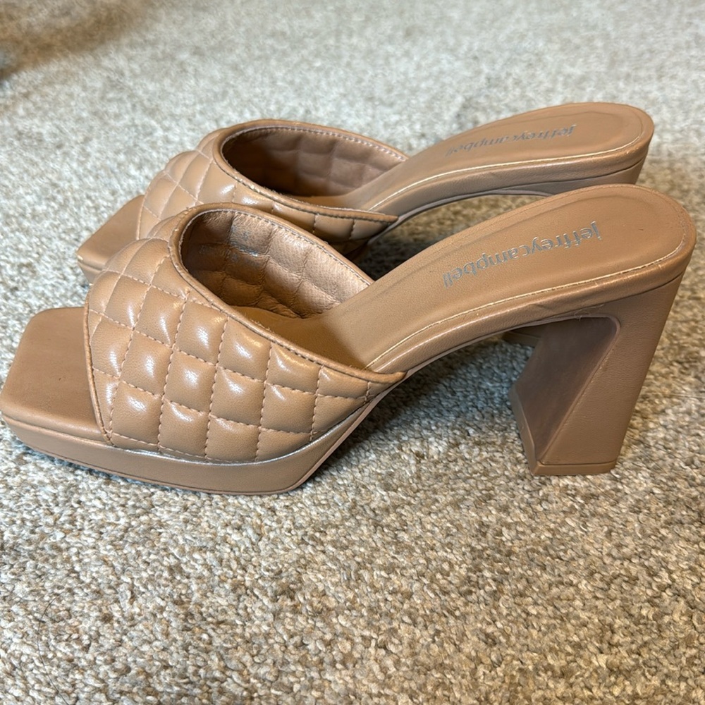 Jeffery Campbell Nana Quilted Mule